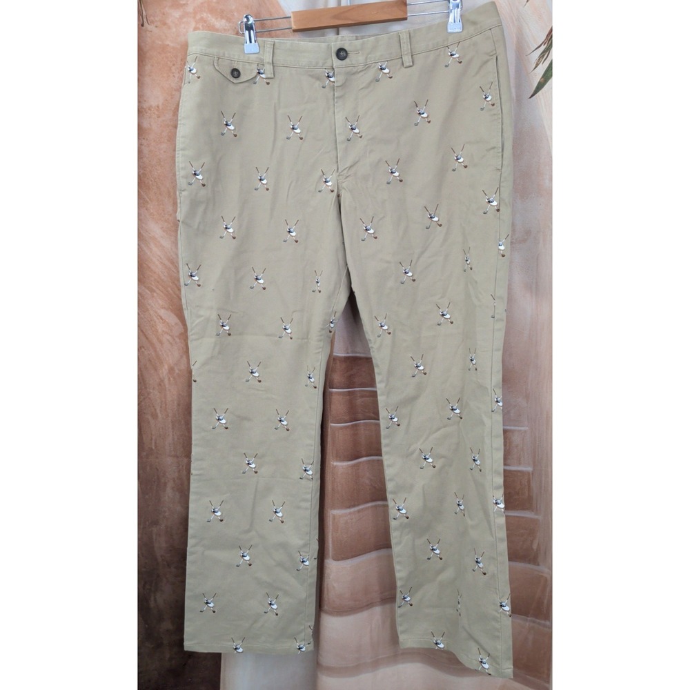 Maide Bonobos Embroidered Golf Khaki Pants